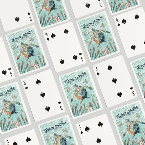 Baraja de 52 cartas Poker Tarpon Springs Florida miniatura 4