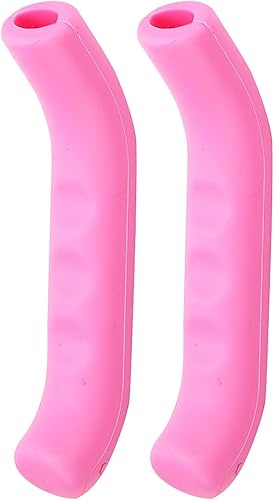 Cubierta de palanca de freno de bicicleta, protector de palanca de freno de bicicleta, accesorio de agarre de bicicleta (rosa oscuro)