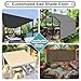 Shade&Beyond 90% Sun Shade Cloth with Grommets, 8' X 12' Pergola Shade Cover Canopy, Mesh Tarp Sun Screens for Patio, Outdoor, Garden, Backyard, Mocha
