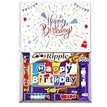 Sweet Shoppe Birthday Chocolate Gift Box - Happy Birthday Chocolate Hamper, Letterbox Friendly Gift for Men, Women & Kids