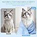 DuckSky 5Pcs Cat Towels Microfiber Pack Bulk, 29.5 x 13.77 inch Quick Drying Absorbent Pet Puppy Towels for Pet Kitten Grooming，Hair Drying Small Puppy Dog，Bathing Shower for pet Hair Dryer Box