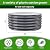 Nossta Raised Garden Bed Kit,Metal Planter Boxes Outdoor for Vegetables, Oval Large Bottomless Planter Raised Beds Kit with Safety Edging for Gardening Herb Fruits and Flowers