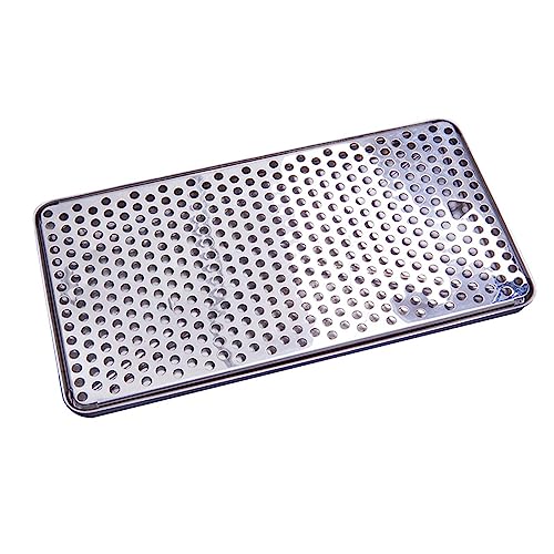 WRJAHCG Bierauffangschale Aus Edelstahl,Bier Tropfschale,Abtropfschale Für Bierturm Breite Verwendungen Halten Der Bar Sauber Einfache Reinigung Mit Abnehmbarem Deckel 15,7 X 8,2 X 0,8