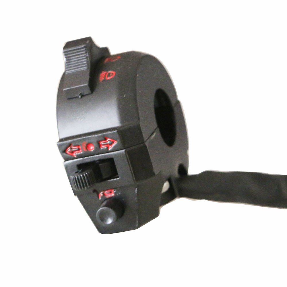 YibidMotorcycle 7/8" Handlebar Switch Turn Signal Light Dual Sport Dirtbike High/Low Beam Left Universal Horn Switch for Yamaha XT WR WRF 450 250 TW200 ATV Control Street MX Dirt Pit Bike
