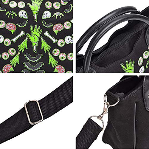Bolso de mano punk con remaches para mujer miniatura 6