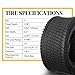 AutoForever 23x10.5-12 Lawn Garden Tractor Tires 23x10.50x12 Tubeless 4 Ply Golf Cart Turf Tires, Set of 2