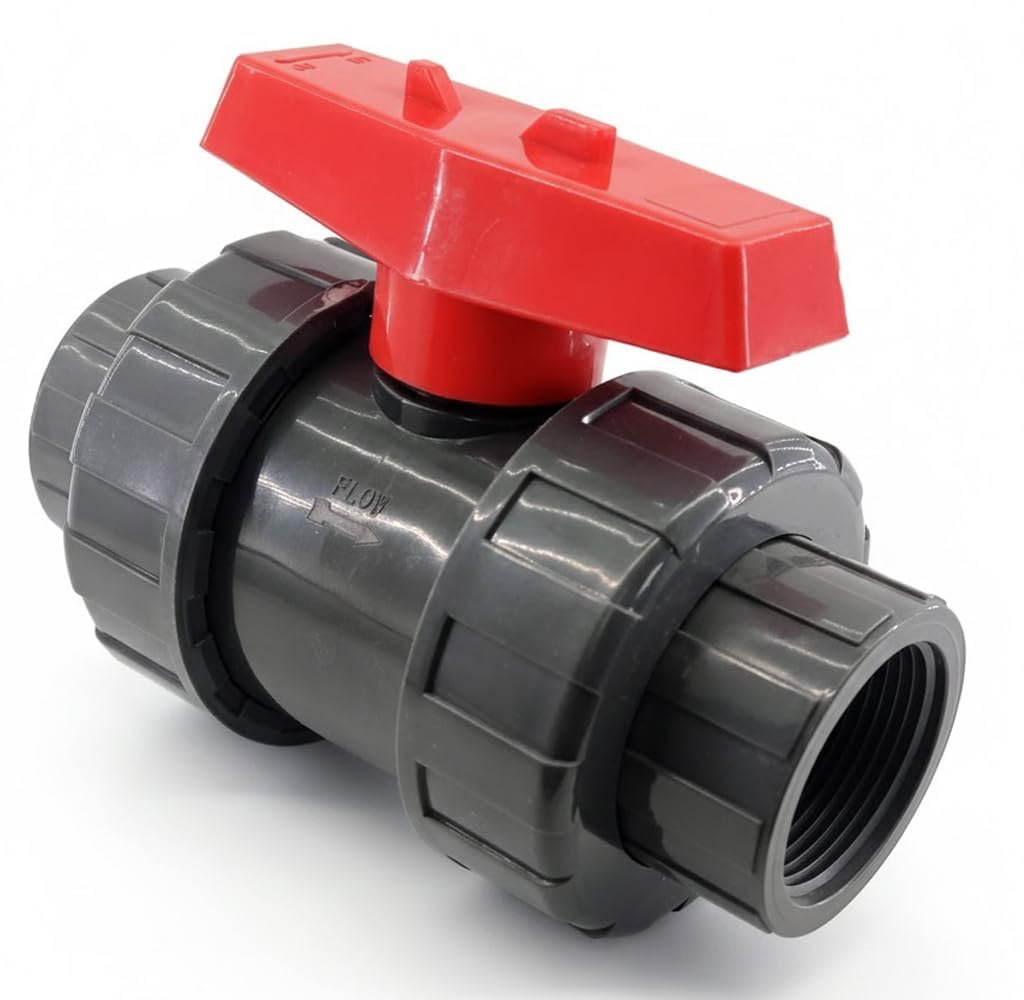 Robinet d’arrêt Eau 32 | Vanne PVC 32 | Robinet d’arrêt 32 mm | Vanne à bille à visser 1" pour tuyau en polyéthylène 32 | Robinets d’arrêt d’eau pour tuyau d’irrigation