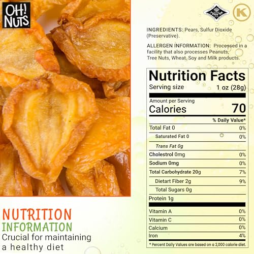 Oh! Nuts Dried Pears California thumb #5