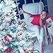 HuTools Christmas Lights, Snowflake Led Lights 16.5Ft 50 LED Battery Operated Fairy String Lights Snowflake Decorations for Home, Church, Wedding, Birthday Party, Teepee Lights