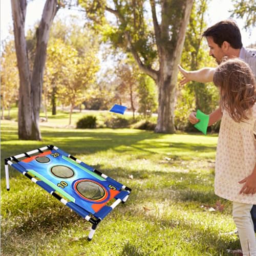 Bean Bag Game, Cornhole Party Set, Interactive Throwing Boards with Color Targets, Camping Play for Family Backyard Gathering Entertainment Use, 3.15x3.15 inches - Image 4
