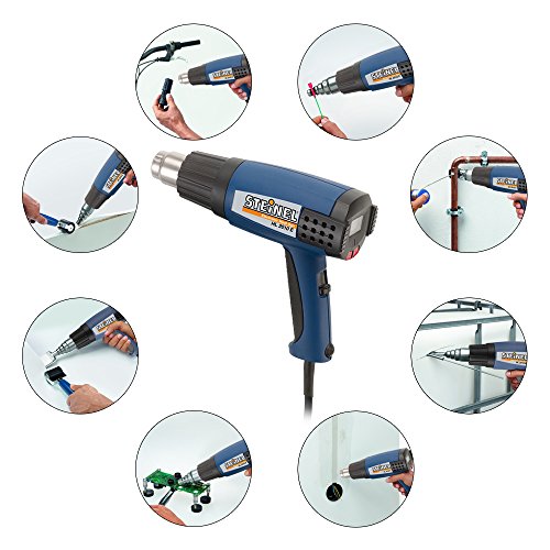Steinel Hl 2010 E Heat Gun, 1500 W Power Tool, Ergonomically Designed Heat Gun With Lcd Display, 3 Stage Switch Airflow And Continuously Variable Temperature Up To 1150°F, Microprocessor Controlled Heat Gun, 34850 #TOP1