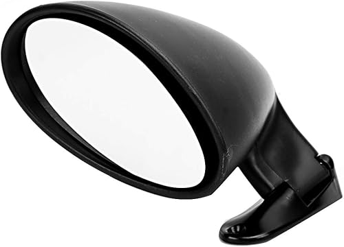 Miniatura 8 de Espejos laterales de coche vintage, espejos universales para puerta de coche, espejo de coche deportivo, 1 par, espejo retrovisor negro para puerta