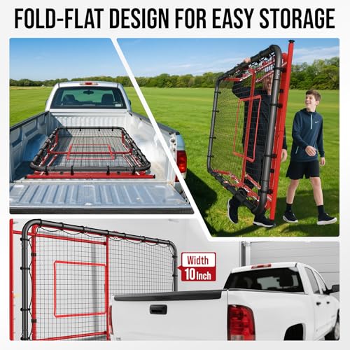 4×7FT Volleyball Rebounder Net, Heavy-Duty Bounce Back Training Equipment witn Large Stability Base and 90° Adjustable Angles for Digging Passing Setting and Spiking by Patiassy - Image 5