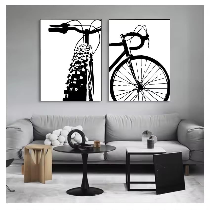 Impression et affiche de vélo ZHUOYA sur toile tendue haut de gamme pour une décoration durable