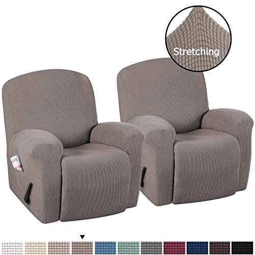 H.VERSAILTEX Stretch Recliner Slipcovers Durable Soft High Stretch Jacquard Sofa Furniture Cover Form