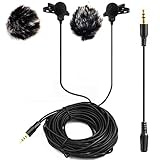 Nicama Lavalier Mic graba sonido limpio y claro para resultados profesionales, sin ruido estático, funciona bien afuera cuando hace viento o cuando camina, hace que su voz suene bueno. Úselo para entrevistas, transmisiones en vivo en podcasts, llamadas con Skype, Whatsapp, Facebook, enseñanza, grabación de audio / video en YouTube y más.DOBLE-CABEZA - Doble omnidireccional patrón de captación de sonido - No se requiere batería.