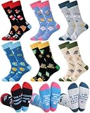 Berlune 6 Pairs Novelty Accountant Socks for Women Men Funny Cpa Accounting Gifts for Coworkers Auditors Tax Professionals Finance Lovers