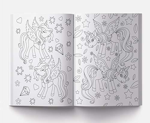 101 Unicorn Colouring Book: Fun Activity Colouring Book For Children ...