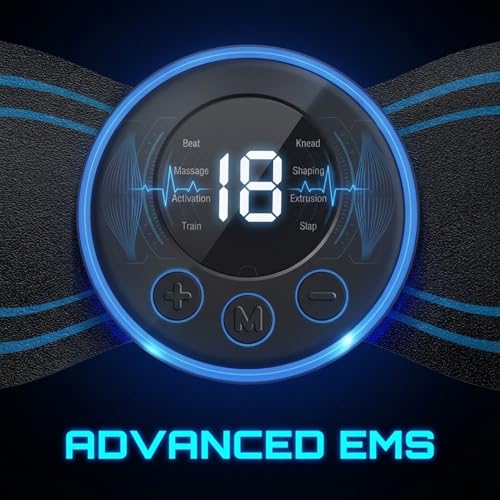 Image of Drumstone (𝐒𝐏𝐄𝐂𝐈𝐀𝐋 𝟏𝟓 𝐘𝐄𝐀𝐑𝐒 𝐖𝐀𝐑𝐑𝐀𝐍𝐓𝐘) Wireless EMS Body Massager Mini Butterfly | 8 Modes 19 Intensity Levels | Self-Adhesive Muscle Stimulator for Neck Back Shoulder Legs