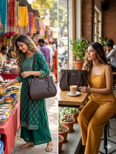 Image of Fostelo Women's Buenos Satchel Tote Handbag for Women | Ladies Purse | Stylish Shoulder Bag | Gift For Women