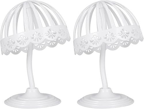 GALPADA Estante de exhibición de sombrero Soporte de exhibición ajustable Soporte de mesa para peluca de plástico Soporte de exhibición de sombrero disponible en Yaxa Peru