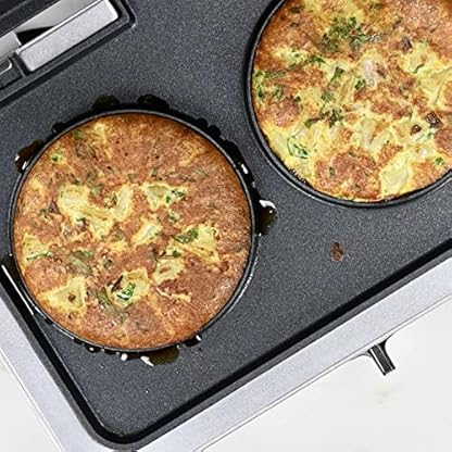 Cuisinart 3-in-1 Grill, Waffel- und Omelette-Maker| Sandwich-Toaster, Panini-Presse, Pfannkuchen-Maker Elektrogrill | Antihaftbeschichtung Abnehmbare, austauschbare Platten | Gesunder Grill | 210°C – Bild 8