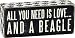 Primitives by Kathy Paw Print Trimmed Box Sign, 2.5 x 6-Inches, Beagle