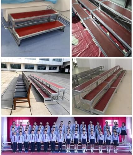 Adjustable Choir Risers - 20cm Height Music Platform, Multi-Level Stage Steps for Group Photos, Lectures, and Events - Portable Choir Step System