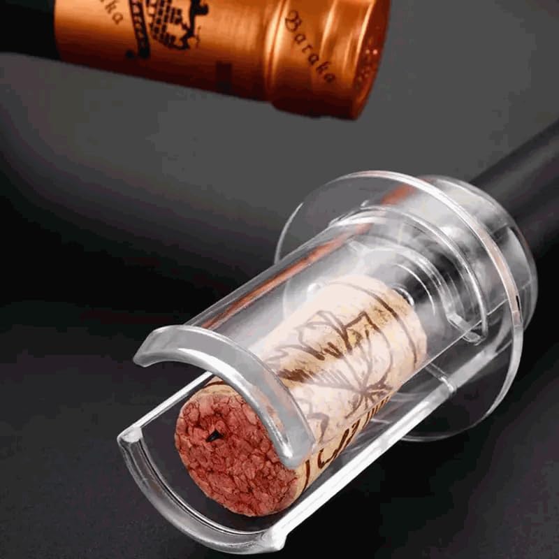 CHEFZOCO Abridor de Vino Aire Comprimido Presión, Sacacorchos de aire comprimido, Sacacorchos de bomba de aire, Descorchador de aire, Abrebotellas Vino, Mango de plástico, Uso domestico y profesional