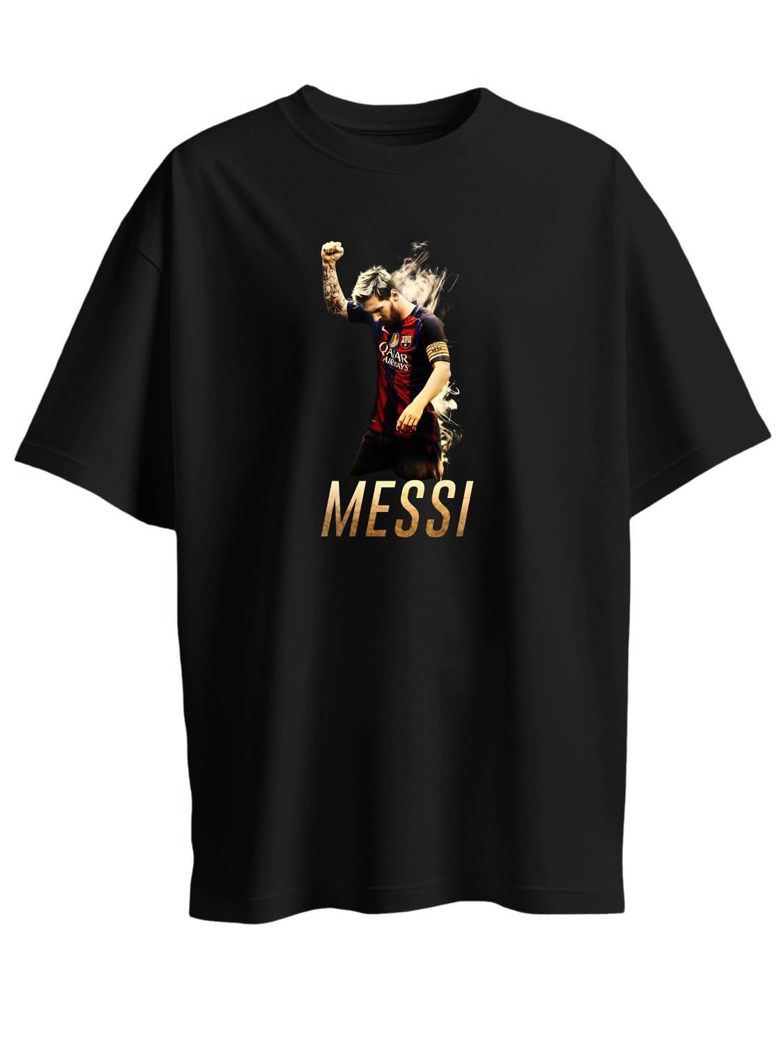Men's Pure Cotton Casual T-Shirt – Sports Collection Graphic Tee | Unisex Fit (Regular & Oversized) | 180/220 GSM | Half Sleeve, Round Neck | S–5XL | White, Black, Blue-image-12