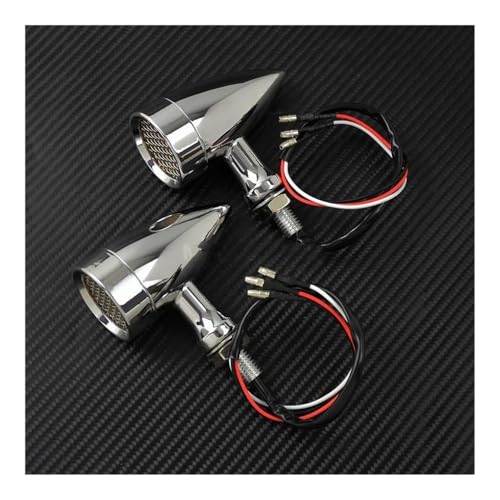 Clignotant de moto en aluminium pour virées nocturnes et rassemblements Chopper Custom