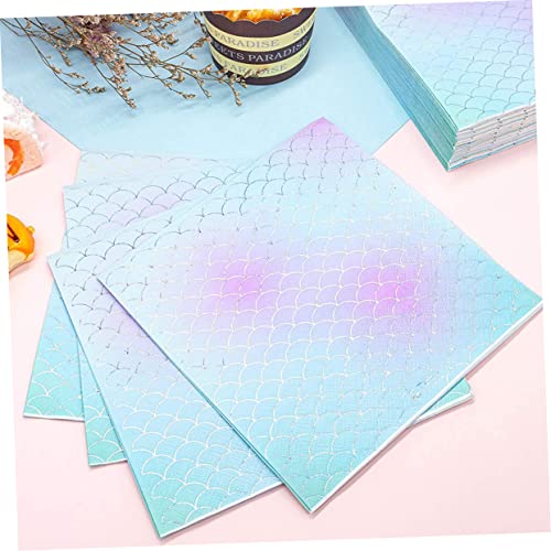 Cabilock Guardanapos De Escama De Peixe 48 Folhas Para Festa Infantil Suprimentos De Festa Guardanap