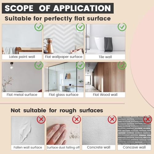 Image of iCAGY Acrylic Self Adhesive Mirror Sheet for Wall, Plastic Non Glass Sticky Kid Safety Mirror Tiles for Wall 20x57 inch 4 Pcs
