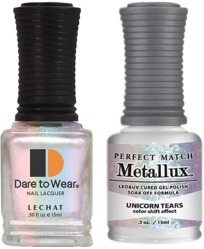Lechat Perfect Match Gel Polish + Nail Polish Metallux Collection MLMS07 Unicorn Tears