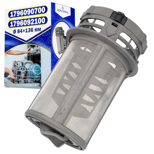 Jeu de Filtres Lave Vaisselle pour un Nettoyage Grossier et Fin avec Code Original 1796090700 1796092100 pour Beko - Garantie de 10 Ans - MONTERAL