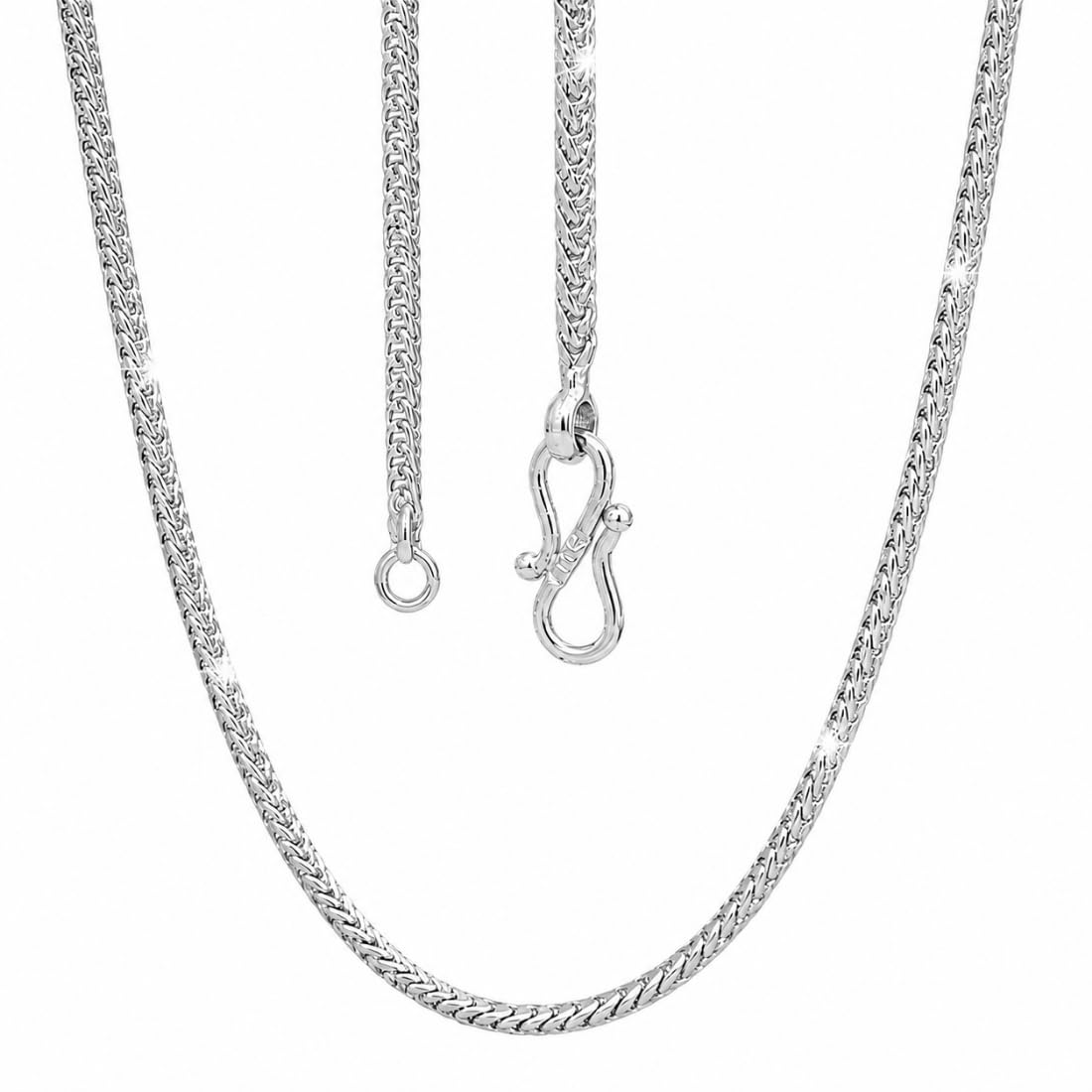 aanyacentric 28 Inch Silver Plated Chain Pack of 1 for Men Women 16g-picture-44