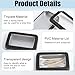 Portable Cotton Swab Holder for Travel, 2 Pcs Metal Qtip Travel Case with Dustproof Lid, Compact Travel Qtips Case for Cotton Swabs, Black & Silver