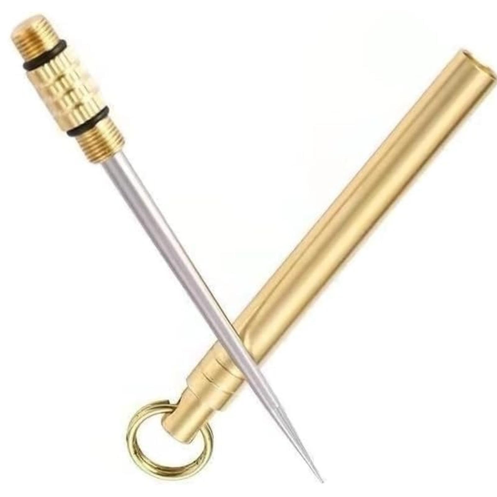 A Set Gold Cigar Holder Needle Stainless Steel Punch Draw Enhancer Tool and Nubber Assemblage Field Tool Can Be Dredge Cigar Avoid Burns Hangs with Key Ring, Cigar Punches, Tobacco-Related Products