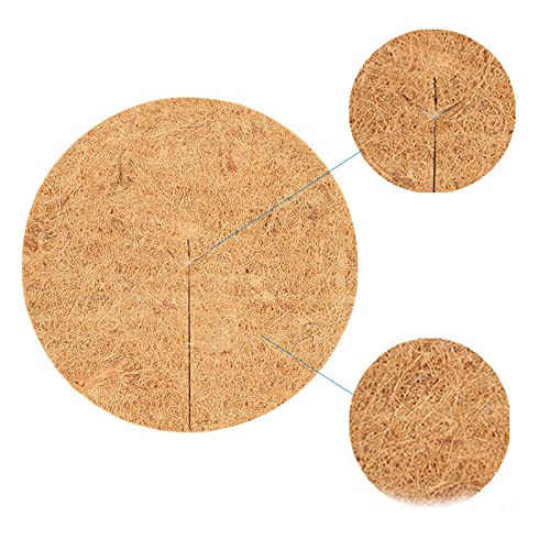 MCDSAJ 3 alfombrillas protectoras de árbol de anillo, mantillo de coco coco, forro orgánico de coco de 16 pulgadas para plantas de disco para protección de raíces