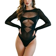 Fishnet Mesh Bodystockings Sexy Lingerie for Women Sexy See Through bodysuit Stockings Black Halloween Cosplay