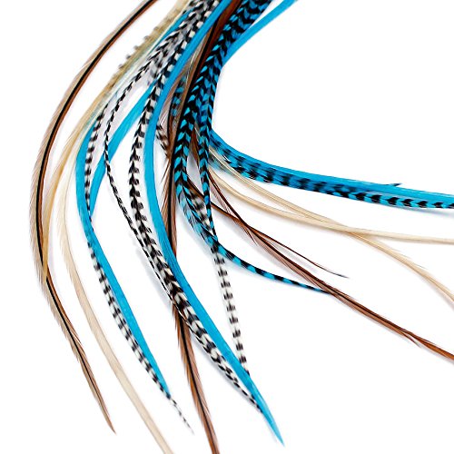 Extensions de cheveux en plumesu00a0u0096u00a0Aqua Naturals