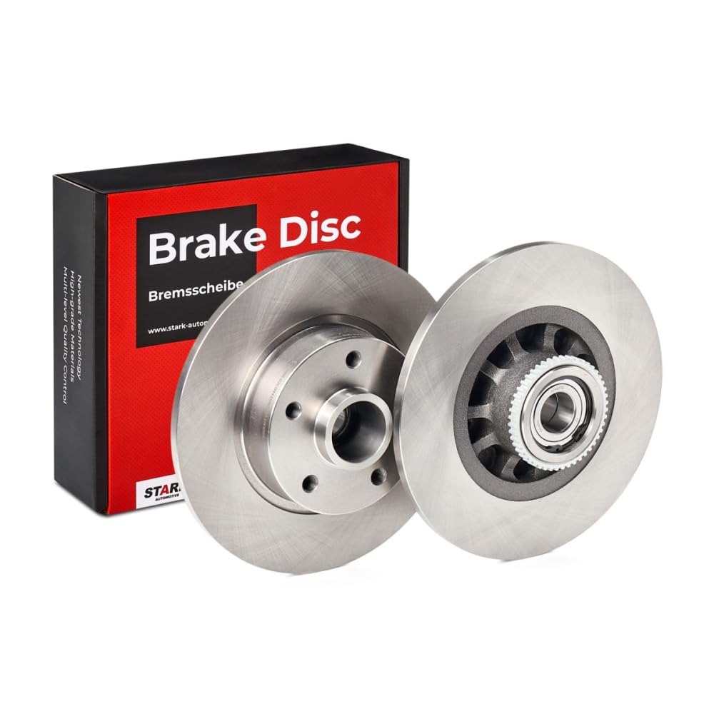 STARK SKBD-0023821 2x Disco freno Posteriore con mozzo portaruota con anello sensore ABS con cuscinetto ruota Compatibilità con RENAULT Trafic 3 Van FG