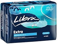 Libra Extra Regular Pads No Wings, Pack of 14