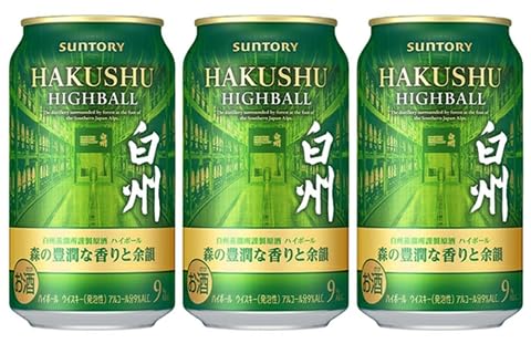 【11本】サントリー 白州ハイボール 350ml 9% Amazon.co.jp: プレミアム ハイボール 白州〈森の豊潤な香りと余韻