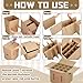 Tatuo 10 Pack Wine Bottle Moving Box 14 x 12 x 13 Inch Corrugated 12 Bottle Wine Shipping Box Kitchen Moving Storage Carrier with Reinforced Cardboard and Handles for Glassware Dishes Travel