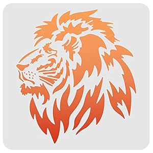 Fingerinspire Löwenkopf Schablone 30x30cm Kunststoff