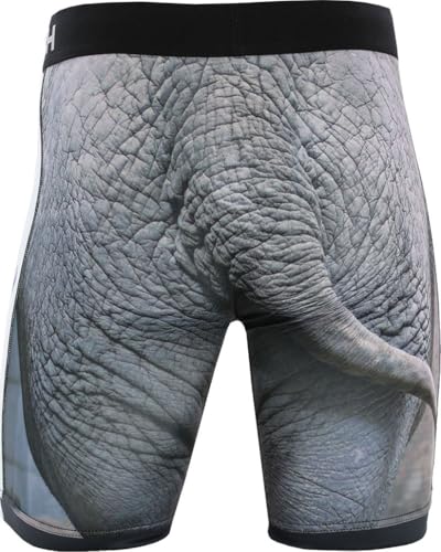CINCH MEN'S ELEPHANT PRINT 9" BOXER BRIEFS2