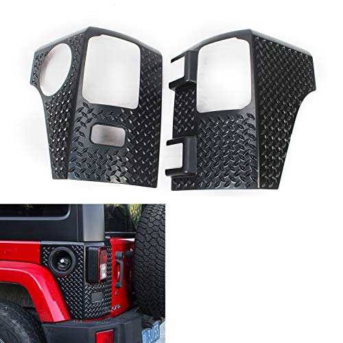 Rt-Tcz For Jeep Jk Rear Corner Body Armor, Tail Light Cover Guards Protector For Jeep Wrangler Jk Jku 2007-2018(Black) #TOP10