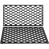Unidanho Grill Grates for Traeger 22 Series Pro 575 Lil Tex Elite Pro BBQ070 Cast Iron Cooking Sear Grate Bottom Grid Rack BBQ Replacement Parts BAC366 Wood Pellet Smoker Accessories
