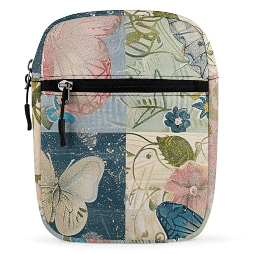 Satchel Tote Bag Messenger Bag With Floral Style Printed Mini Sling Bag Purse Suitable for Work Travel
